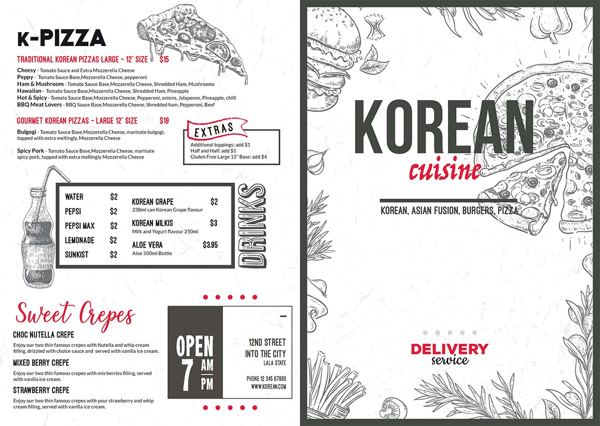 korean menu design-copertina